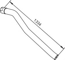 DINEX 64771 Exhaust Pipe